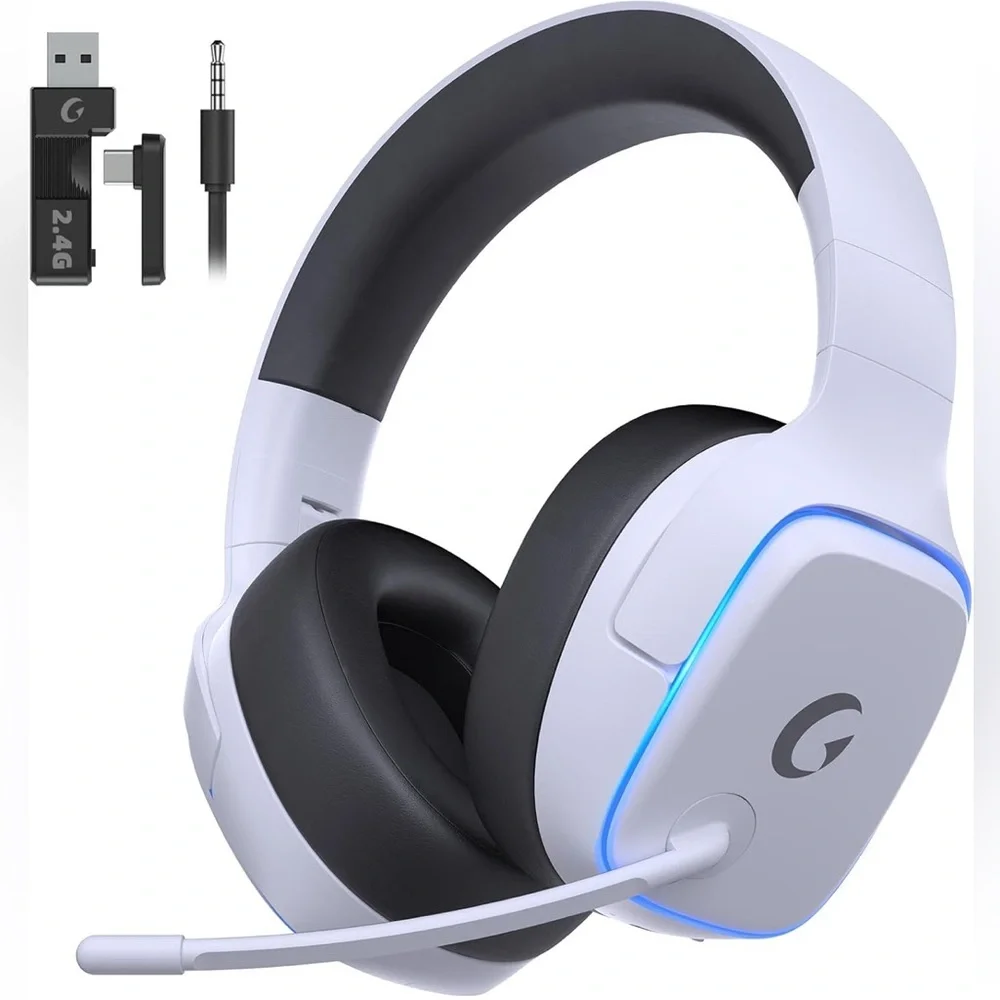 Perfect PS5/PS4/PC Headset Surround Sound White New 70H Battery and more